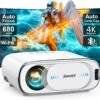 4K-Projector with WiFi 6 and Bluetooth