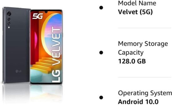 LG Velvet 5G 128GB description