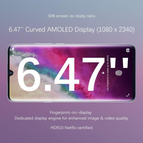 TCL 10 Plus Unlocked Smartphone 6.47 Curved AMOLED FHD Displayg