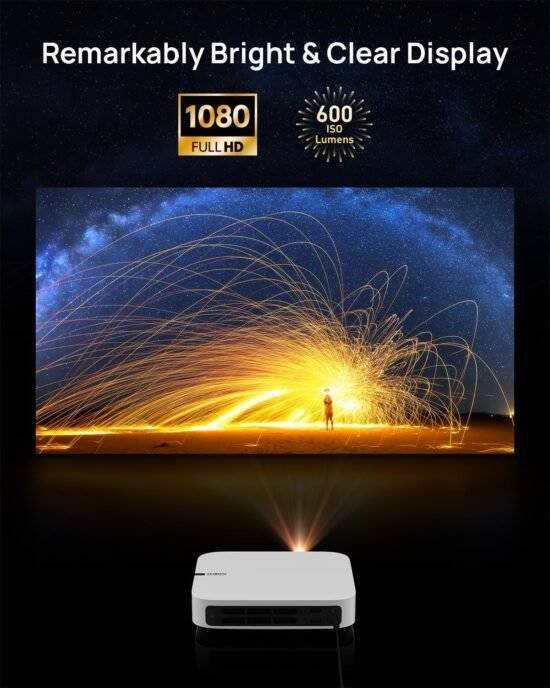 XGIMI Elfin Mini Projector, 1080P 4K